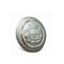 Custom Button, Silver Plated Metal Button (GZHY-KA-091)